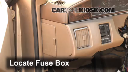 Fuse Box 91 Cadillac Brougham - Wiring Diagram